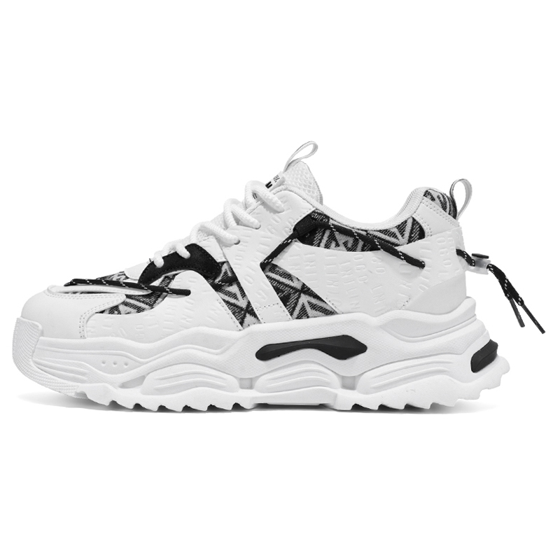 Низкие массивные кроссовки с амортизаторами, противоскользящими и износостойкими свойствами для мужчин JKEM, White Black
Низкие массивные кроссовки с амортизаторами, противоскользящими и износостойкими свойствами для мужчин JKEM, White Black