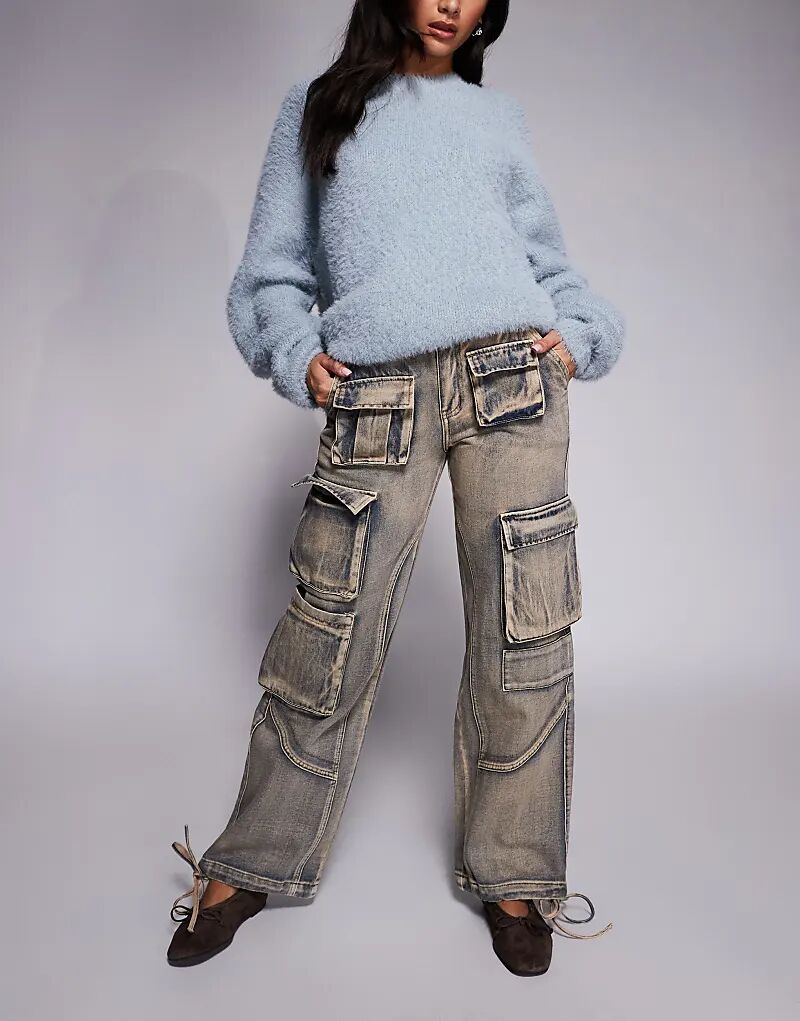 Джинсовые брюки-карго Liquor N Poker прямого кроя, выбеленного розового цвета
Джинсовые брюки-карго Liquor N Poker прямого кроя, выбеленного розового цвета