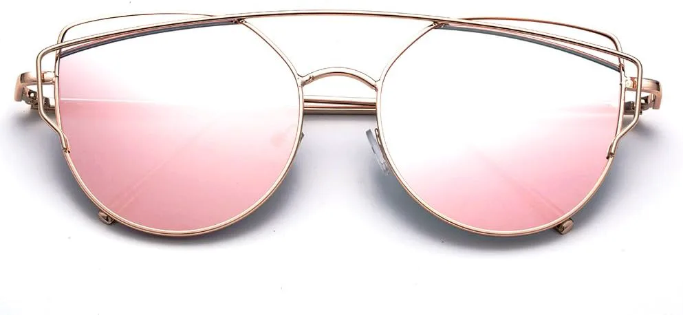 «Самба» 2017 года. Модные геометрические солнцезащитные очки высокого качества с эффектом вспышки и зеркальным покрытием Newbee Fashion Sunglasses, 9635 Gold/Pink
«Самба» 2017 года. Модные геометрические солнцезащитные очки высокого качества с эффектом вспышки и зеркальным покрытием Newbee Fashion Sunglasses, 9635 Gold/Pink