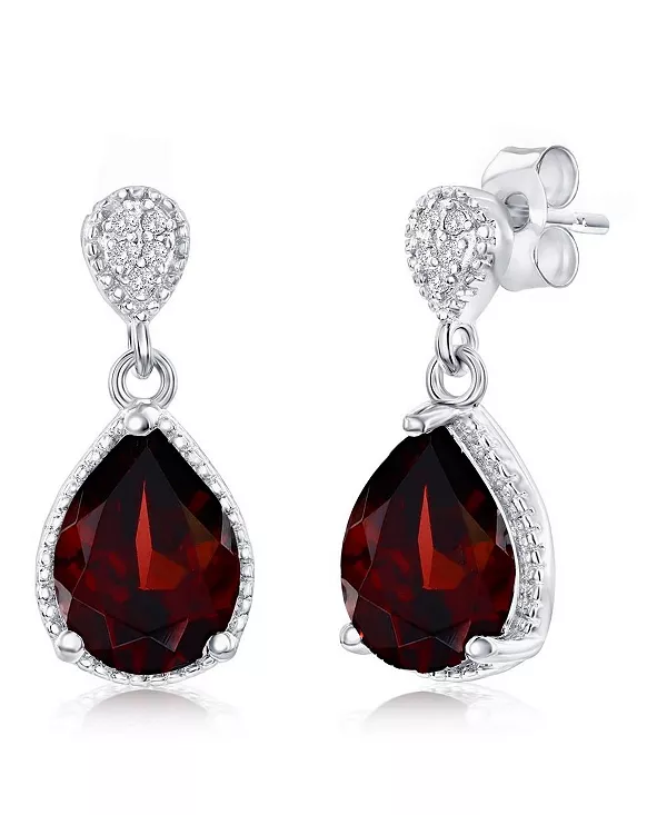 Серьги-Подвески из стерлингового серебра с драгоценными камнями в форме груши Simona, garnet
Серьги-Подвески из стерлингового серебра с драгоценными камнями в форме груши Simona, garnet
