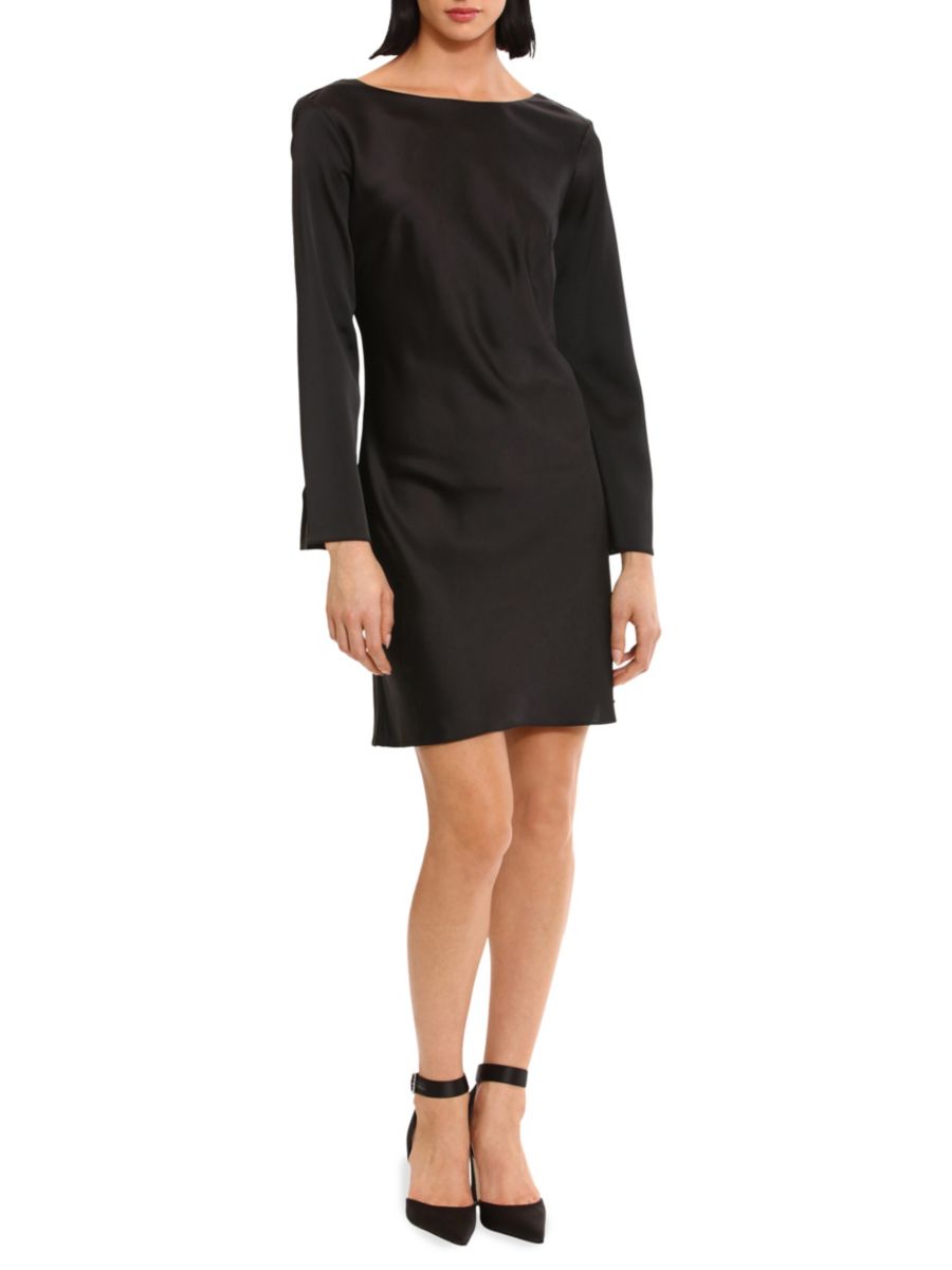 Мини-платье А-силуэта с декорированными бретельками Donna Morgan, черный 
Мини-платье А-силуэта с декорированными бретельками Donna Morgan, черный