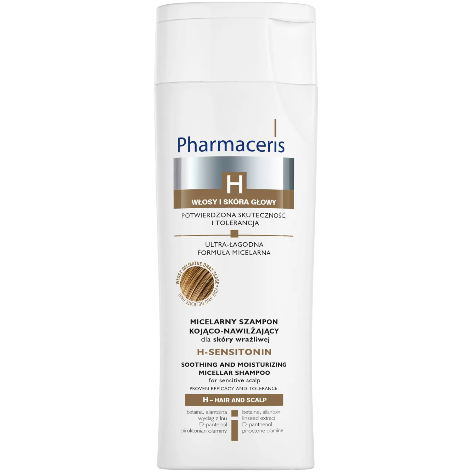 Pharmaceris H H-Sensitonin мицеллярный успокаивающий и увлажняющий шампунь для чувствительной кожи, 250 мл