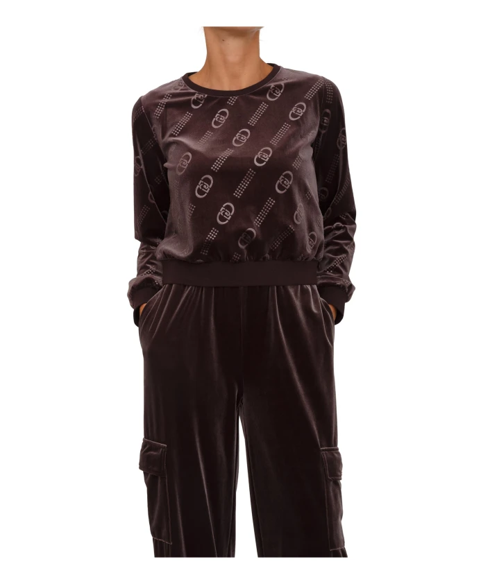 Толстовка с жаккардовым принтом Liu Jo, коричневый
Толстовка с жаккардовым принтом Liu Jo, коричневый