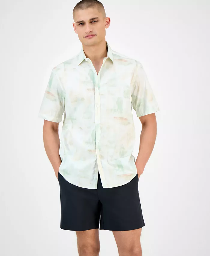 Мужская рубашка Alfani с коротким рукавом и фактурным принтом Macy's, белый
Мужская рубашка Alfani с коротким рукавом и фактурным принтом Macy's, белый