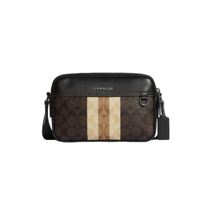 Сумка Coach Outlet Graham Crossbody In Blocked Signature Canvas With Varsity Stripe, бронзовый/коричневый
Сумка Coach Outlet Graham Crossbody In Blocked Signature Canvas With Varsity Stripe, бронзовый/коричневый