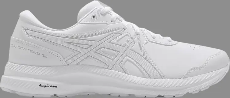 Кроссовки gel contend sl 'white grey' Asics, белый 
Кроссовки gel contend sl 'white grey' Asics, белый
