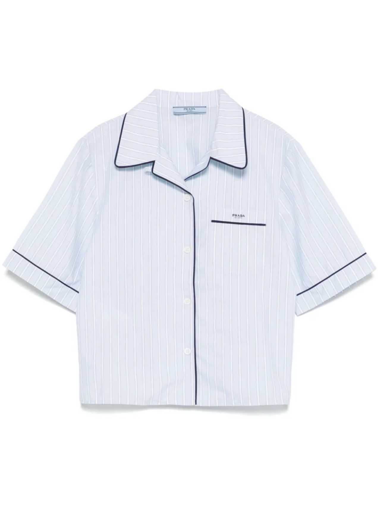 Полосатая рубашка Prada, синий
Полосатая рубашка Prada, синий