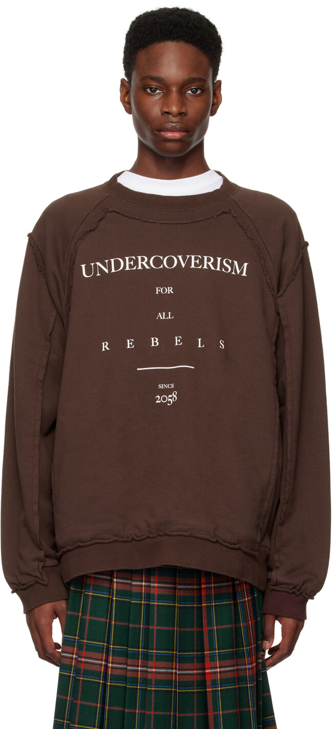 Коричневый свитшот с необработанными краями Undercoverism
Коричневый свитшот с необработанными краями Undercoverism