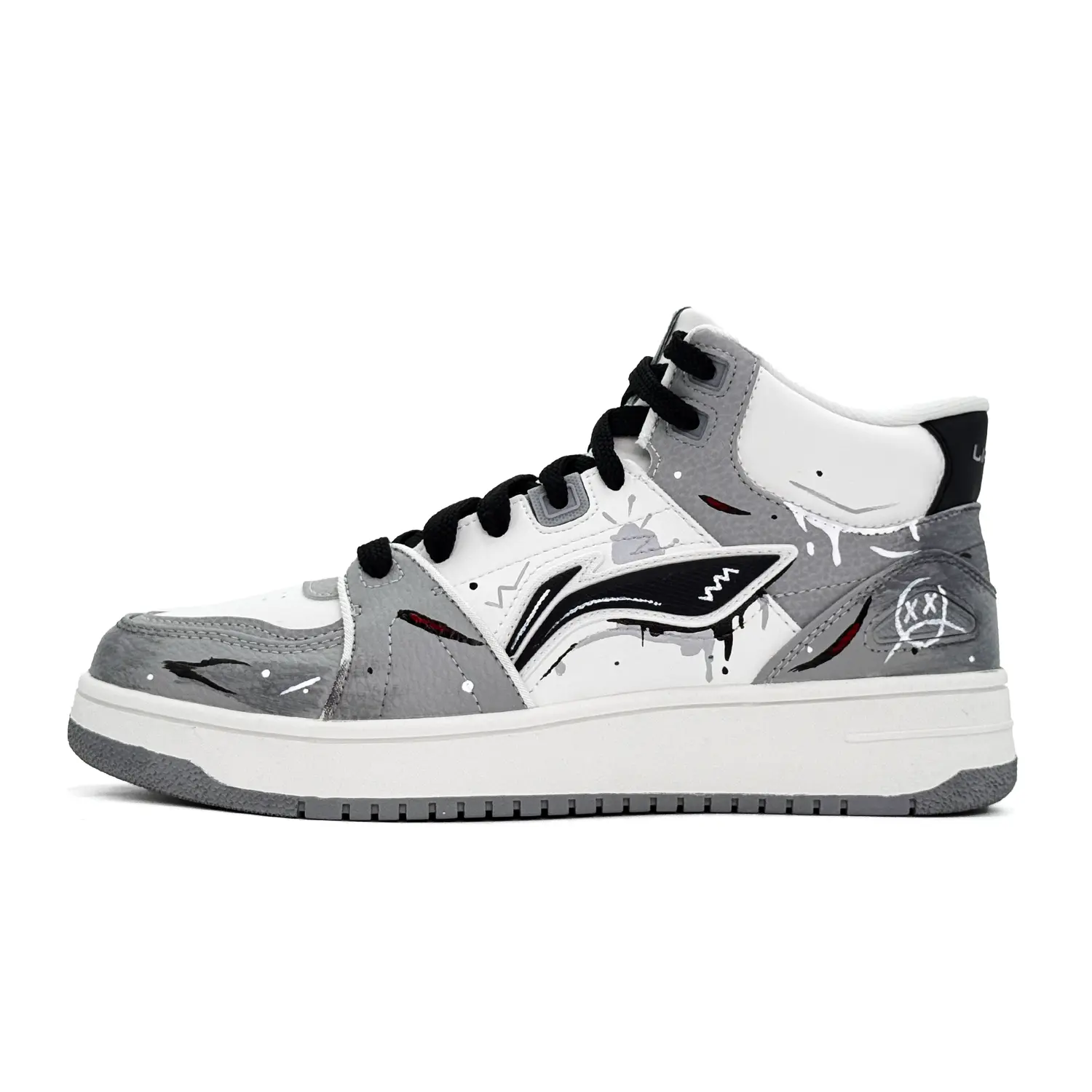 Мужские скейтбордические кроссовки Li Ning Tianji HI с защитой от пятен крови и истирания, средней высоты, серые, новые
Мужские скейтбордические кроссовки Li Ning Tianji HI с защитой от пятен крови и истирания, средней высоты, серые, новые