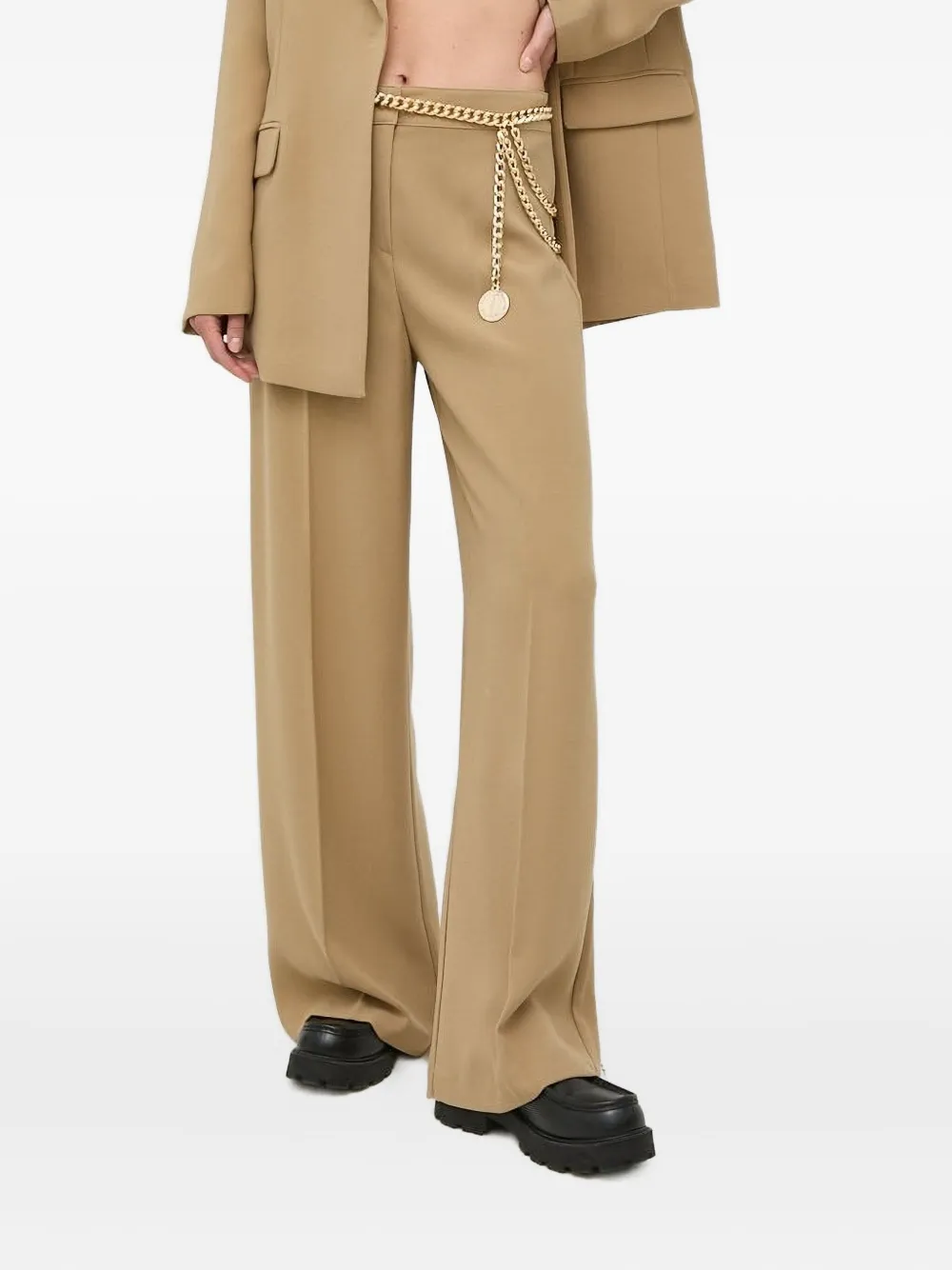 Брюки с прорезными карманами Notes du Nord, коричневый 
Брюки с прорезными карманами Notes du Nord, коричневый