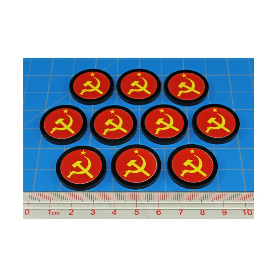 Премиальные печатные жетоны крупных фракций времен Второй мировой войны - Серп и молот России, Token Sets - WWII Factions & Flags
Премиальные печатные жетоны крупных фракций времен Второй мировой войны - Серп и молот России, Token Sets - WWII Factions & Flags