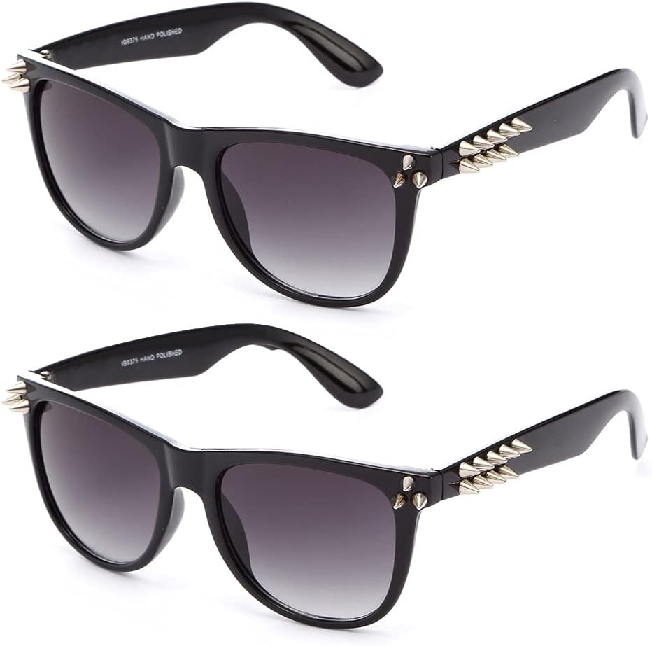 Панк-солнцезащитные очки с шипами. Модные солнцезащитные очки с шипами. Панк-дизайн с шипами. Солнцезащитные очки с шипами и заклепками Newbee Fashion Sunglasses, 2 Pack - Black/Gradient
Панк-солнцезащитные очки с шипами. Модные солнцезащитные очки с шипами. Панк-дизайн с шипами. Солнцезащитные очки с шипами и заклепками Newbee Fashion Sunglasses, 2 Pack - Black/Gradient