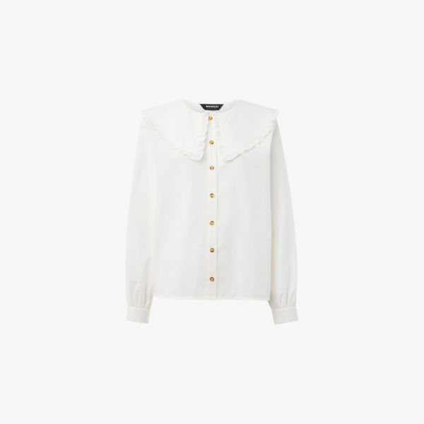 Блуза Whistles из хлопка с длинным рукавом и объемным воротником, белый
Блуза Whistles из хлопка с длинным рукавом и объемным воротником, белый