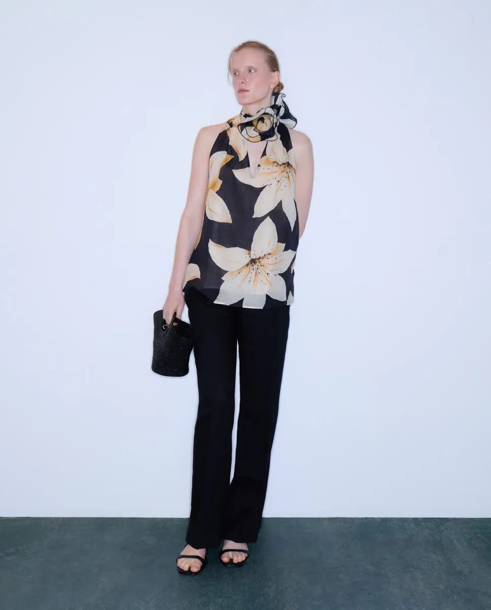 Женский топ с принтом Woman Limited El Corte Inglés, мультиколор 
Женский топ с принтом Woman Limited El Corte Inglés, мультиколор