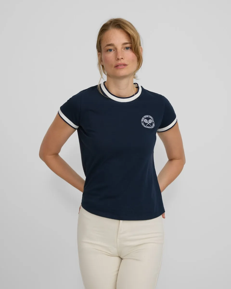 Женская футболка в стиле varsity Silbon, темно-синий
Женская футболка в стиле varsity Silbon, темно-синий