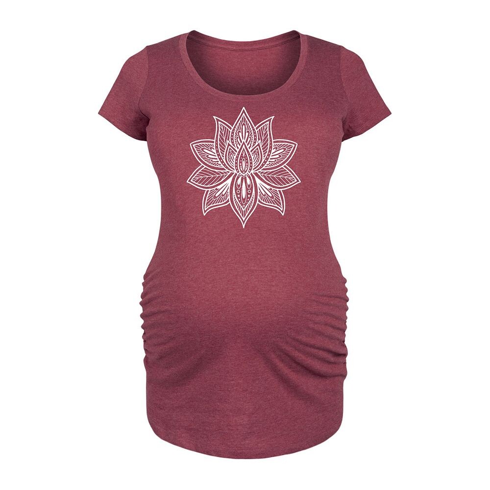 Белая футболка с рисунком Maternity Mandala Lotus, цвет Heather Dark Red
Белая футболка с рисунком Maternity Mandala Lotus, цвет Heather Dark Red