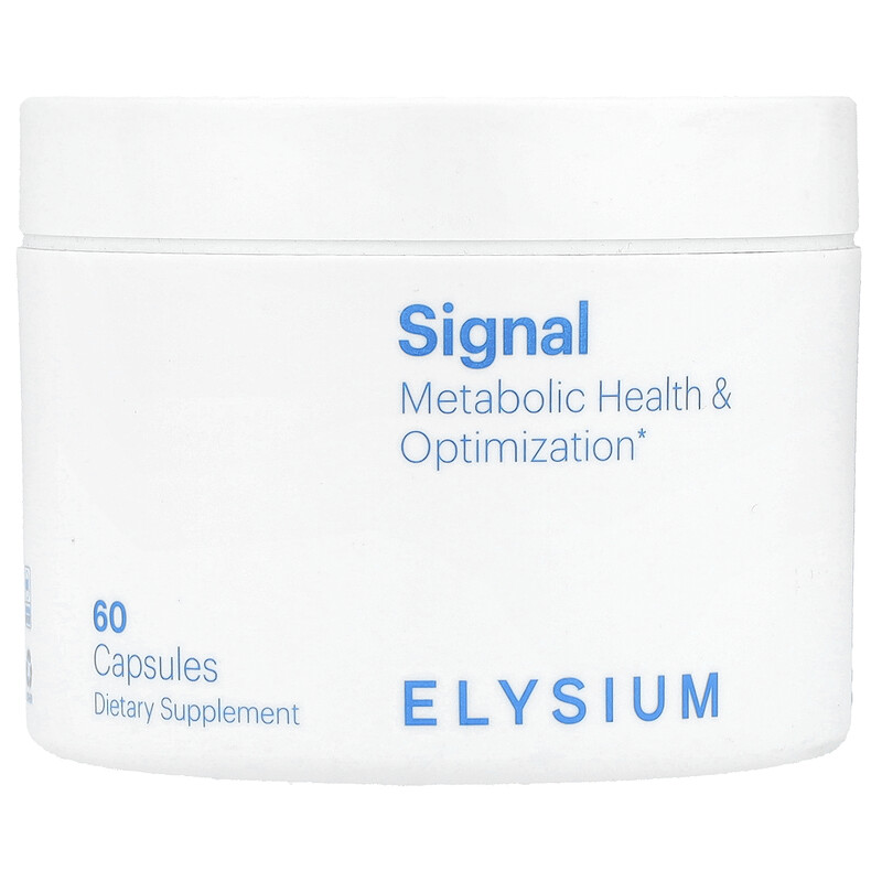 Elysium, Signal, здоровье и оптимизация обмена веществ, 60 капсул
Elysium, Signal, здоровье и оптимизация обмена веществ, 60 капсул