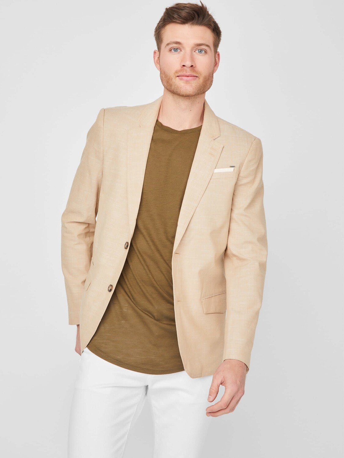 Блейзер Sanders из шамбре Guess Factory, цвет Tan
Блейзер Sanders из шамбре Guess Factory, цвет Tan