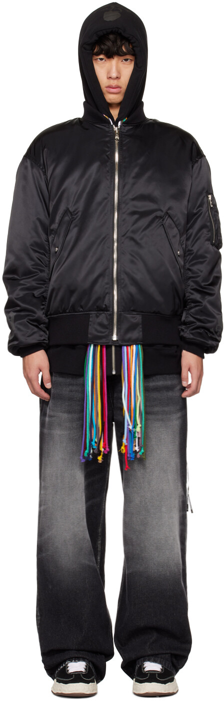 Черный бомбер с перекрестными петлями Phenomenon Edition mastermind WORLD
Черный бомбер с перекрестными петлями Phenomenon Edition mastermind WORLD