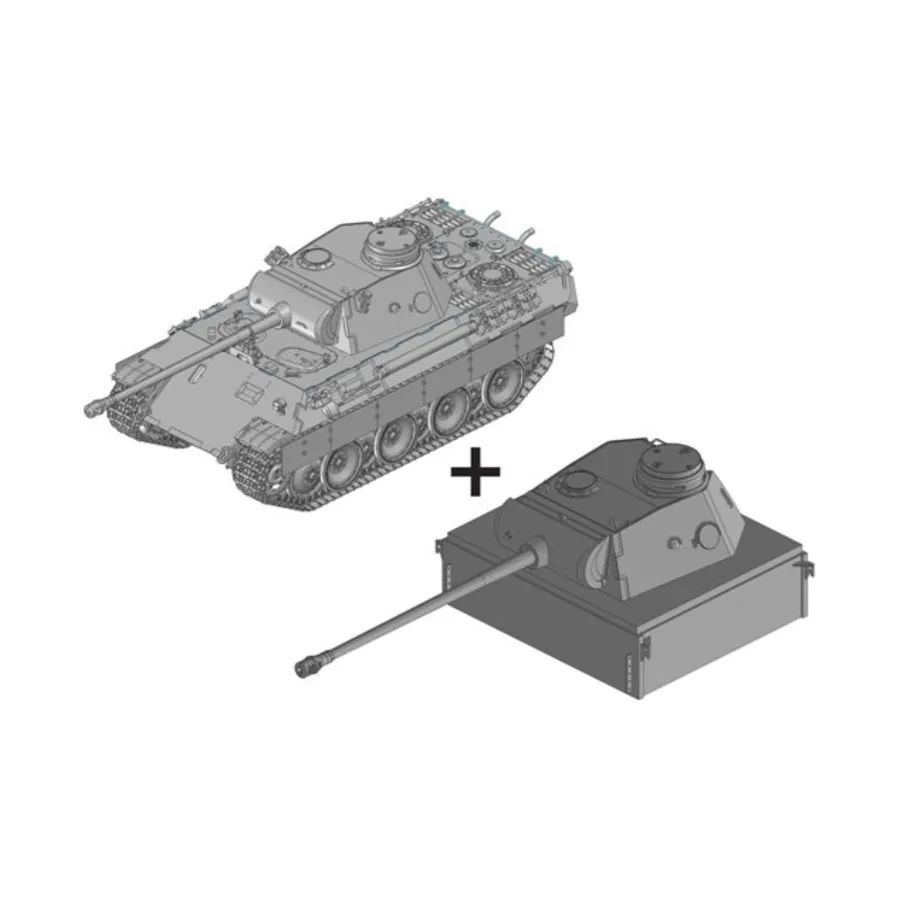 Sd.Kfz.171 Panther Ausf.D и Pantherturm, Dragon Models - '39 to '45 Series - Germany (1:35)
Sd.Kfz.171 Panther Ausf.D и Pantherturm, Dragon Models - '39 to '45 Series - Germany (1:35)