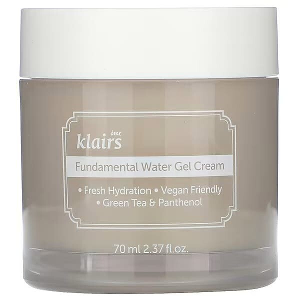 Гель-крем для лица на основе зеленого чая Dear, Klairs Fundamental water gel cream, 70мл
Гель-крем для лица на основе зеленого чая Dear, Klairs Fundamental water gel cream, 70мл