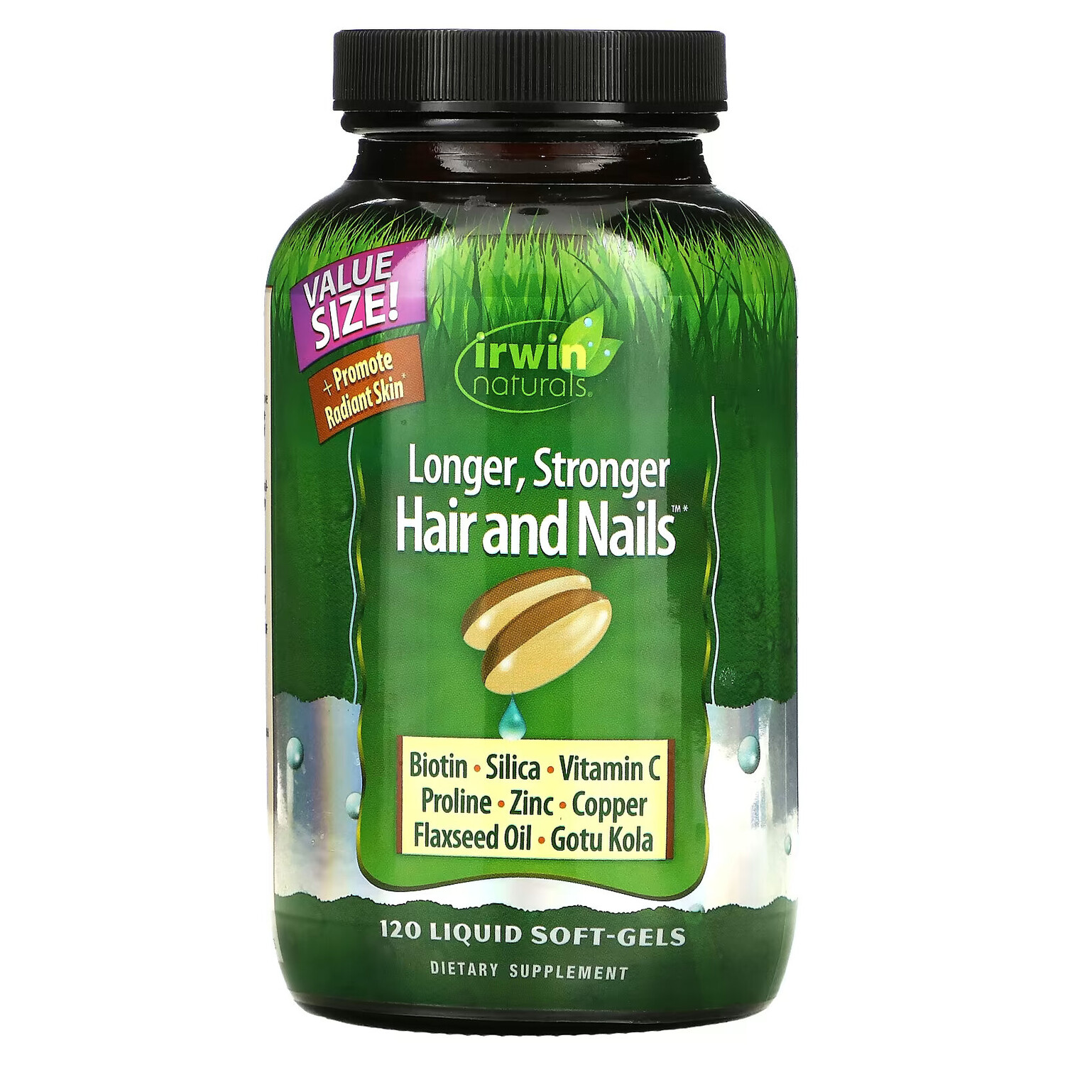 Irwin Naturals, Healthy Skin & Hair Plus Nails, 120 мягких желатиновых капсул с жидкостью
Irwin Naturals, Healthy Skin & Hair Plus Nails, 120 мягких желатиновых капсул с жидкостью