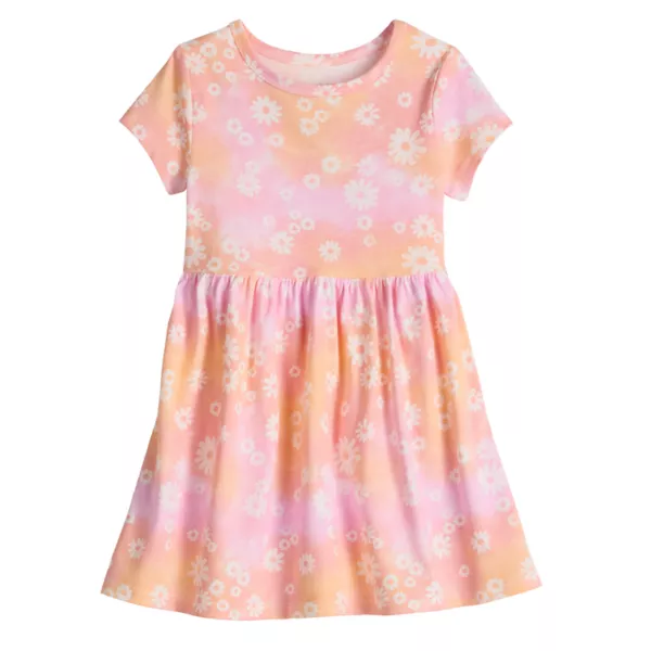 Платье-корсет с короткими рукавами и принтом по всей поверхности для девочек-малышей Jumping Beans, цвет tyedye flower pink
Платье-корсет с короткими рукавами и принтом по всей поверхности для девочек-малышей Jumping Beans, цвет tyedye flower pink