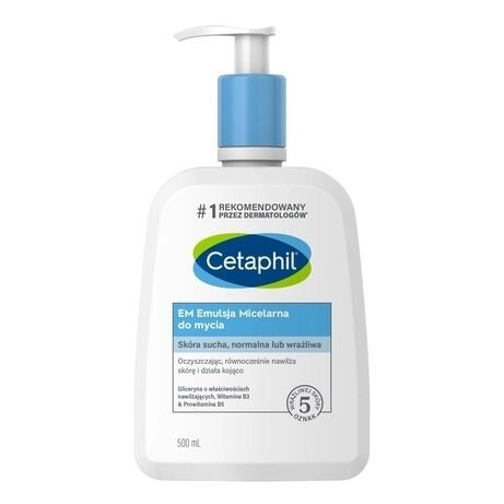 Cetaphil Em, мицеллярная моющая эмульсия, 500 мл
Cetaphil Em, мицеллярная моющая эмульсия, 500 мл