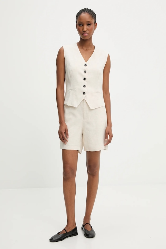 Жилет и шорты с льном Answear.Lab, бежевый
Жилет и шорты с льном Answear.Lab, бежевый