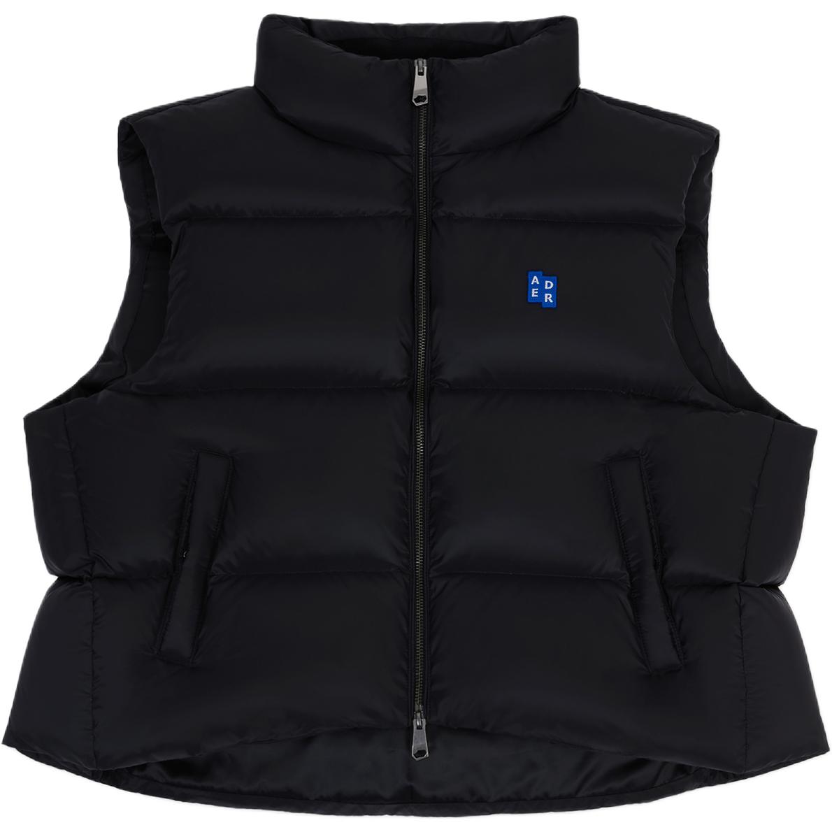 Жилет с аппликацией на бирке Ader Error, черный
Жилет с аппликацией на бирке Ader Error, черный