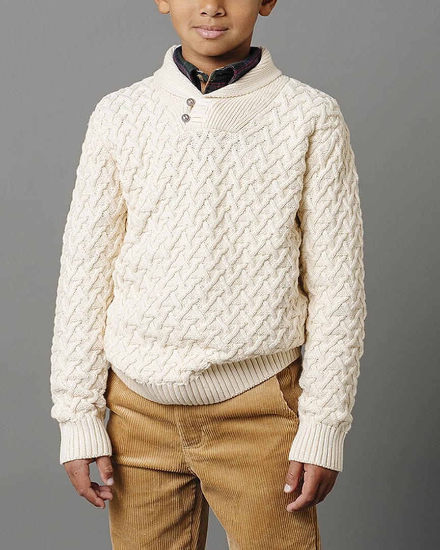 Хоуп энд Хенри свитер с ажурным узором "елочка" и воротником-шалью HOPE & HENRY, белый
Хоуп энд Хенри свитер с ажурным узором "елочка" и воротником-шалью HOPE & HENRY, белый