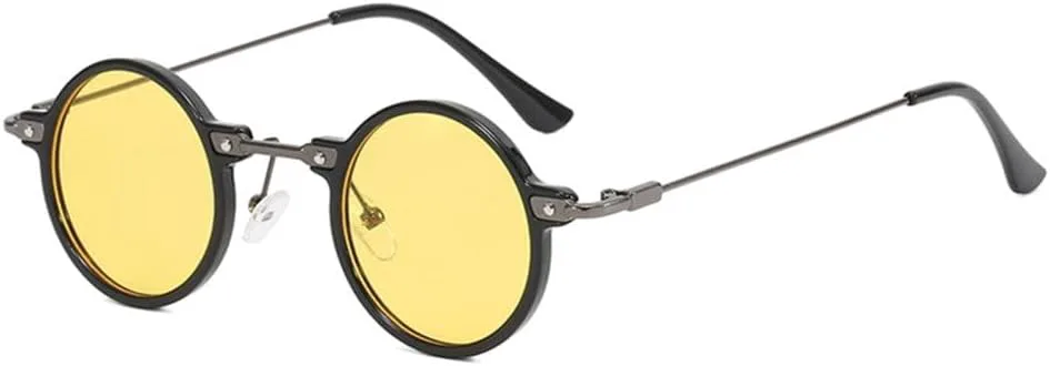 Винтажные солнцезащитные очки в маленькой оправе 2027 года, стильные, для мужчин и женщин, в стиле хип-хоп, с зелеными и желтыми линзами MTZJH, Black Yellow
Винтажные солнцезащитные очки в маленькой оправе 2027 года, стильные, для мужчин и женщин, в стиле хип-хоп, с зелеными и желтыми линзами MTZJH, Black Yellow