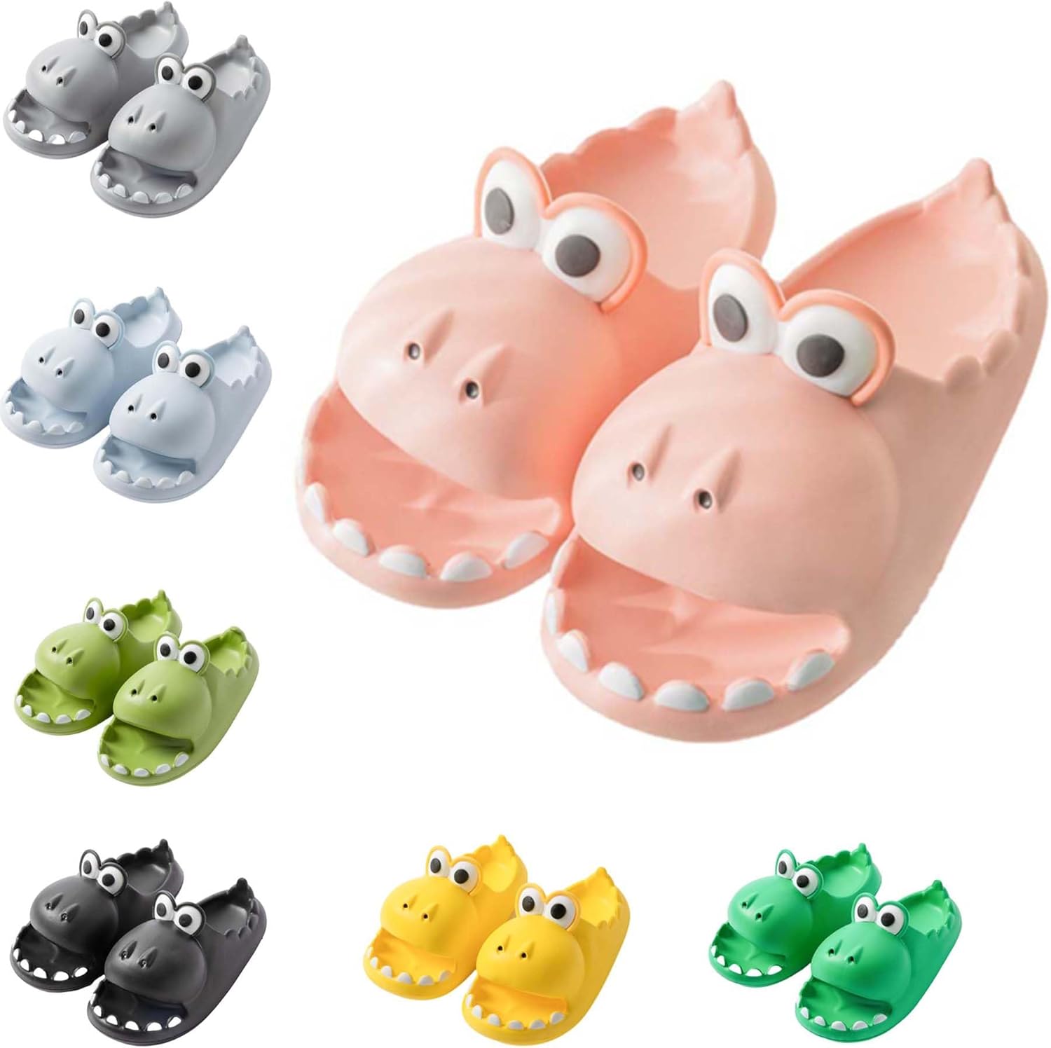 Сланцы с динозаврами для женщин, мужчин и детей, милые детские облачные тапочки с противоскользящей подошвой, с открытым носком, для пляжа, бассейна, спа и плавания летом (размер 6.5-7.5 (24 см), желтые) Znel
Сланцы с динозаврами для женщин, мужчин и детей, милые детские облачные тапочки с противоскользящей подошвой, с открытым носком, для пляжа, бассейна, спа и плавания летом (размер 6.5-7.5 (24 см), желтые) Znel