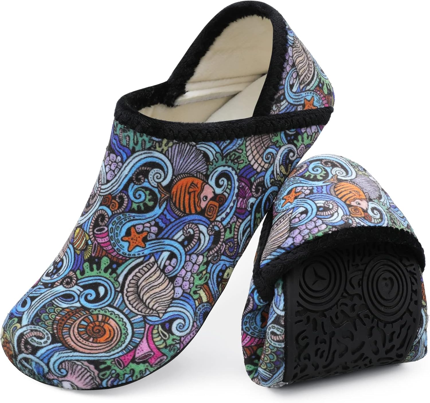 Домашние тапочки XIHALOOK для женщин и мужчин, уютные носочные тапочки с мягкой резиновой подошвой, для дома и улицы, 3 Multi Sea
Домашние тапочки XIHALOOK для женщин и мужчин, уютные носочные тапочки с мягкой резиновой подошвой, для дома и улицы, 3 Multi Sea