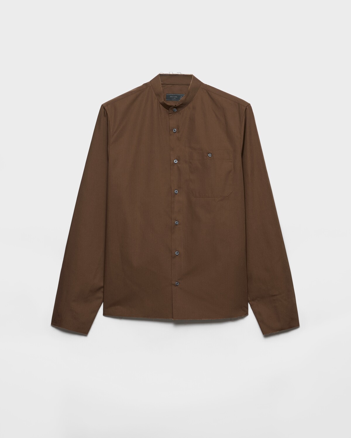Рубашка из хлопкового смешанного материала Prada, какао-коричневый
Рубашка из хлопкового смешанного материала Prada, какао-коричневый