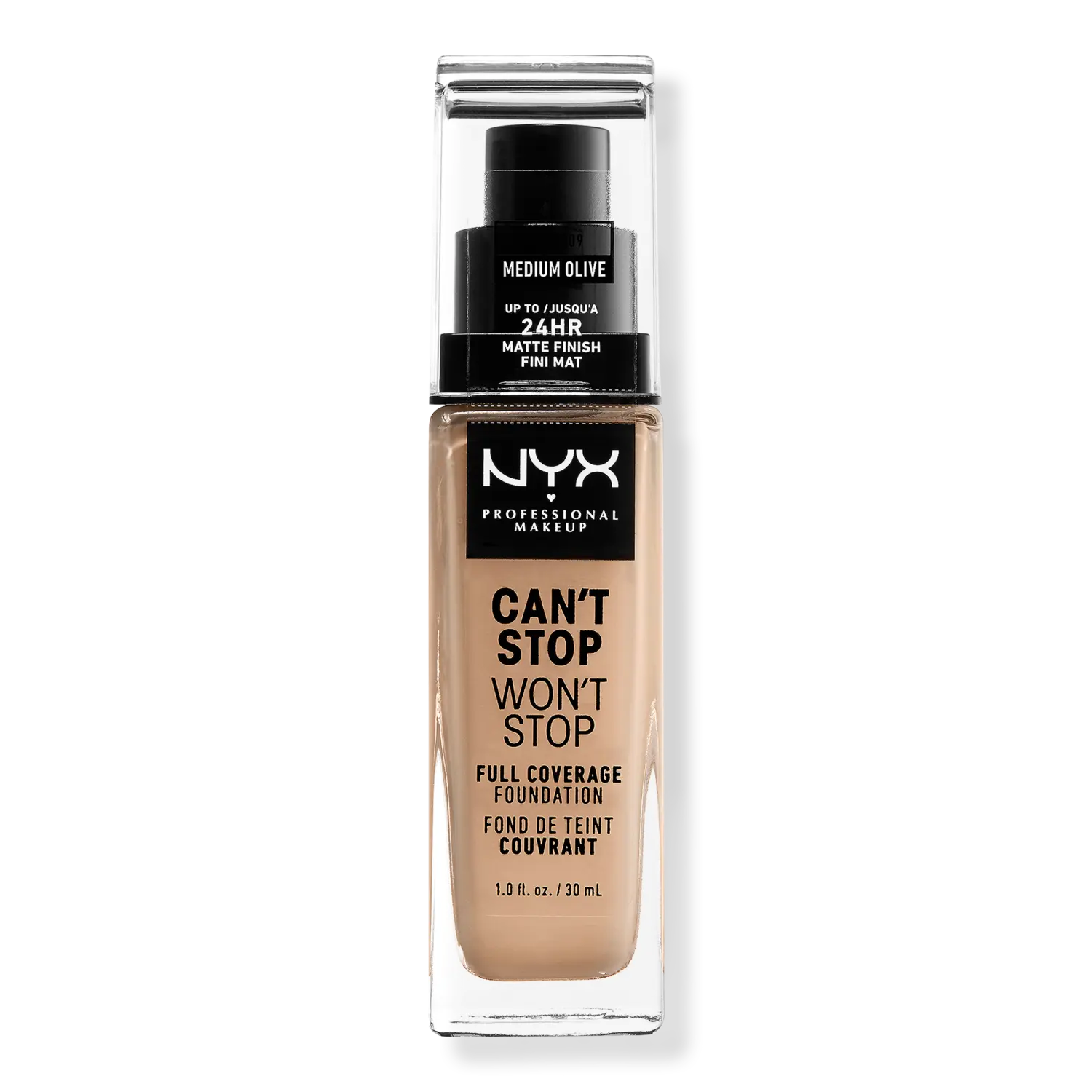 Тональная основа Can't Stop Won't Stop с матовым покрытием, обеспечивающая полное покрытие в течение 24 часов. NYX Professional Makeup, Medium Olive (nude beige w/ neutral undertone)
Тональная основа Can't Stop Won't Stop с матовым покрытием, обеспечивающая полное покрытие в течение 24 часов. NYX Professional Makeup, Medium Olive (nude beige w/ neutral undertone)