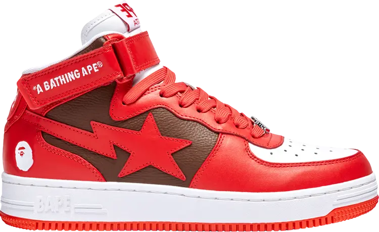 Кроссовки Bapesta Mid #2 Red, красный
Кроссовки Bapesta Mid #2 Red, красный