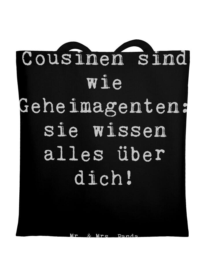 Сумка для переноски Mr & Mrs Panda Cousinen Geheimagenten, черный
Сумка для переноски Mr & Mrs Panda Cousinen Geheimagenten, черный