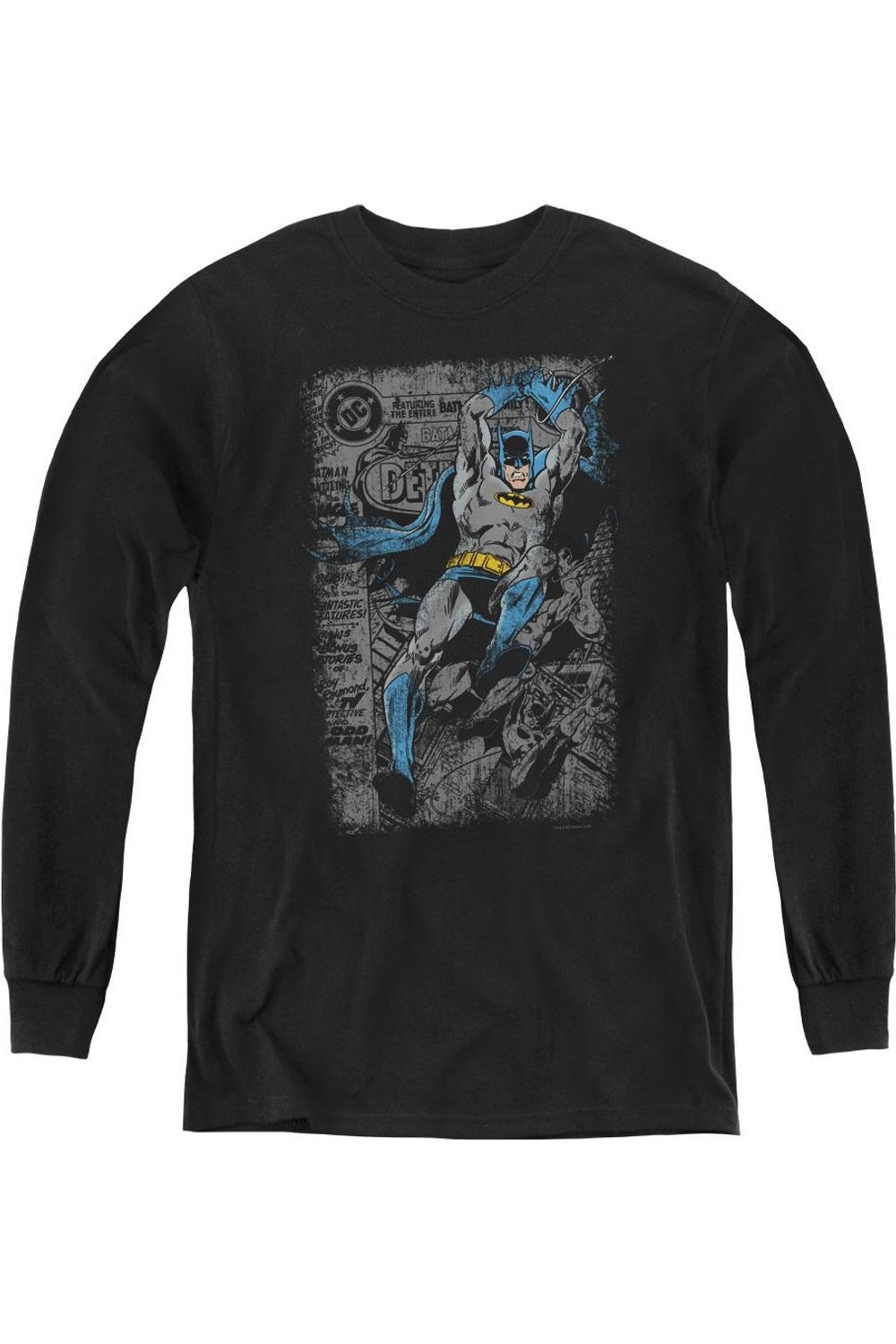 Футболка с длинным рукавом Batman Detective #487 Distress Youth Gildan, черный
Футболка с длинным рукавом Batman Detective #487 Distress Youth Gildan, черный