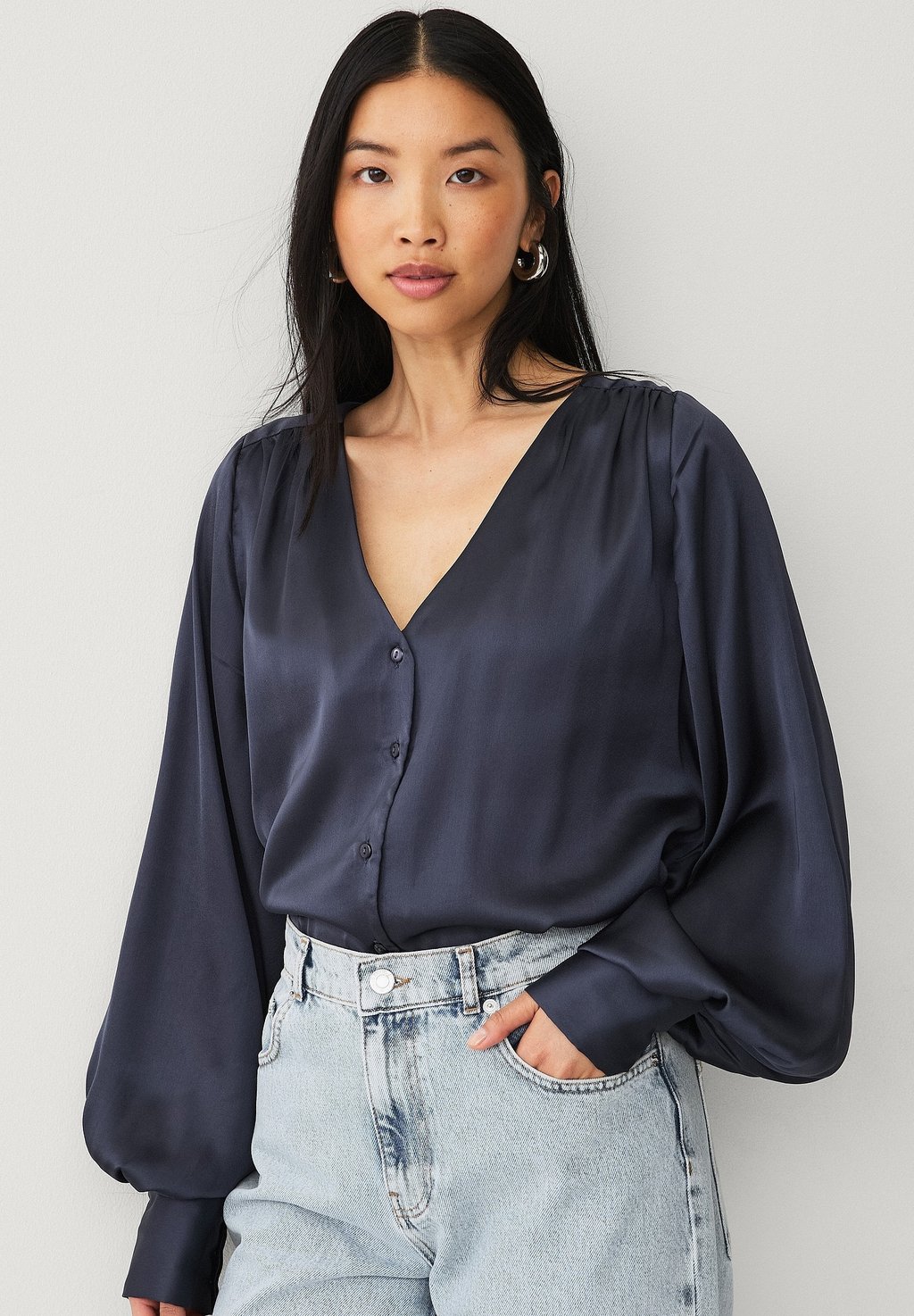 Блуза Ellos Collection, темно-синий
Блуза Ellos Collection, темно-синий