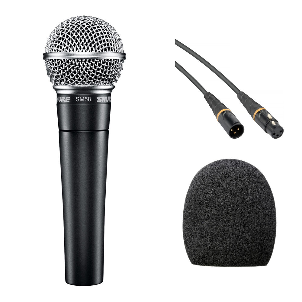 Ручной микрофон Shure SM58 Handheld Dynamic Microphone Kit (Black Cable &
Ручной микрофон Shure SM58 Handheld Dynamic Microphone Kit (Black Cable &