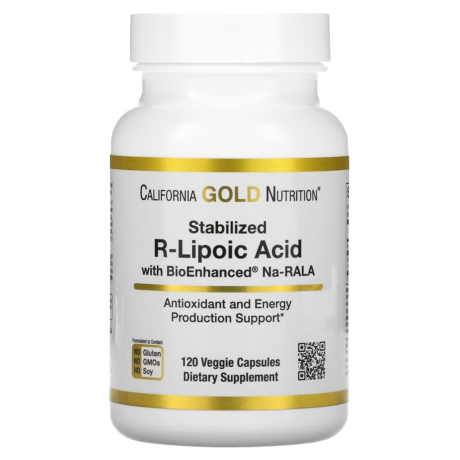 Стабилизированная R-липоевая Кислота California Gold Nutrition, 120 растительных капсул
Стабилизированная R-липоевая Кислота California Gold Nutrition, 120 растительных капсул