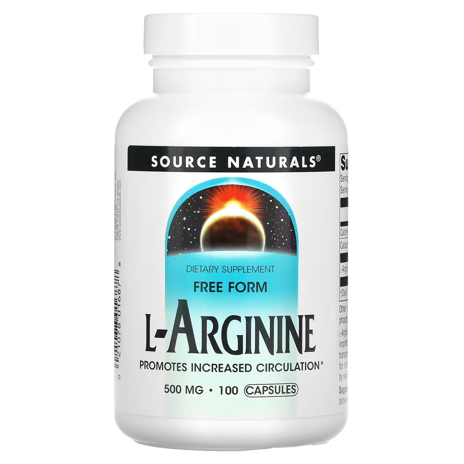 Source Naturals L-аргинин в свободной форме 500 мг, 100 капсул
Source Naturals L-аргинин в свободной форме 500 мг, 100 капсул