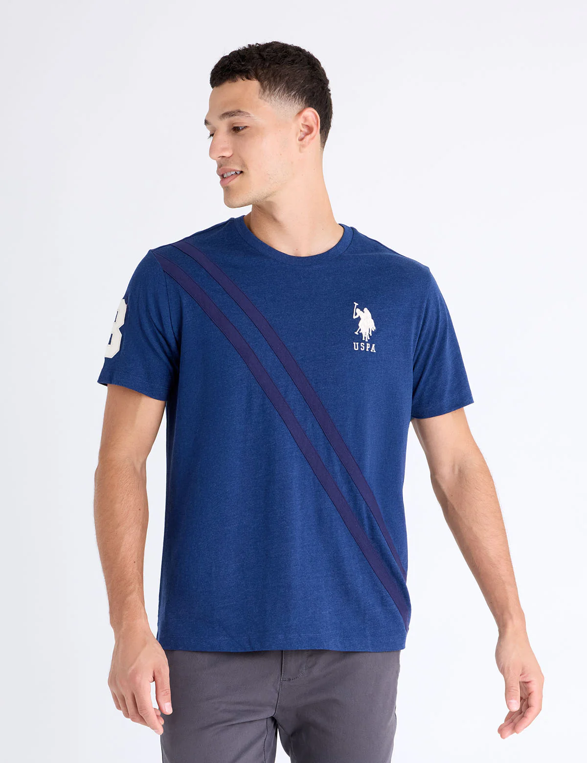 Футболка U.S. Polo Assn Diagonal Sash Tonal Jersey, синий
Футболка U.S. Polo Assn Diagonal Sash Tonal Jersey, синий