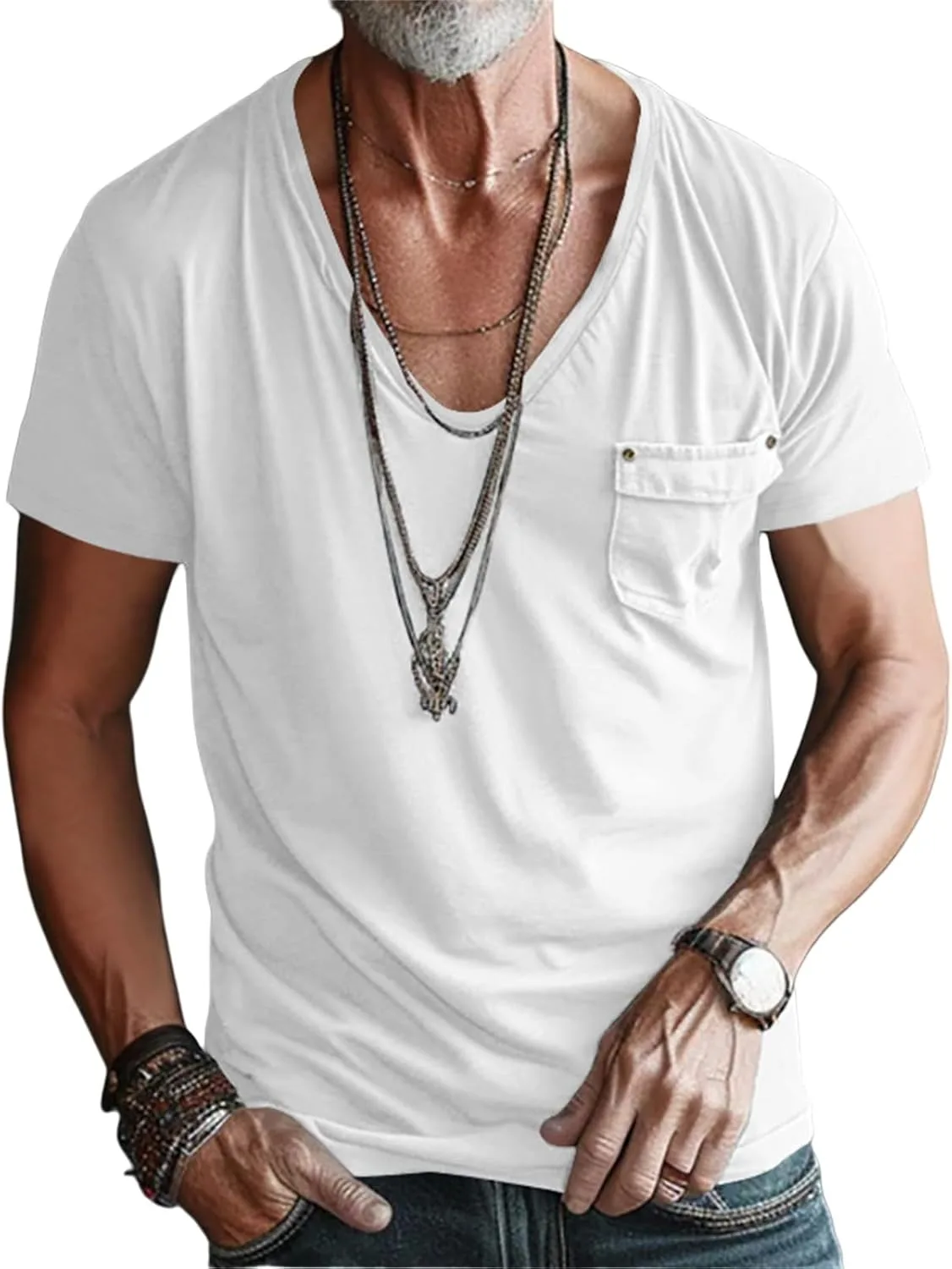 Мужская футболка V-образный вырез короткий рукав LGHLMCL
Мужская футболка V-образный вырез короткий рукав LGHLMCL