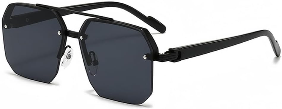 Мужские солнцезащитные очки в стиле ретро с двойной перемычкой и многоугольными металлическими линзами, градиентные линзы, защита от УФ-излучения UV400, модные женские солнцезащитные очки TVTBBVV, Black-grey
Мужские солнцезащитные очки в стиле ретро с двойной перемычкой и многоугольными металлическими линзами, градиентные линзы, защита от УФ-излучения UV400, модные женские солнцезащитные очки TVTBBVV, Black-grey