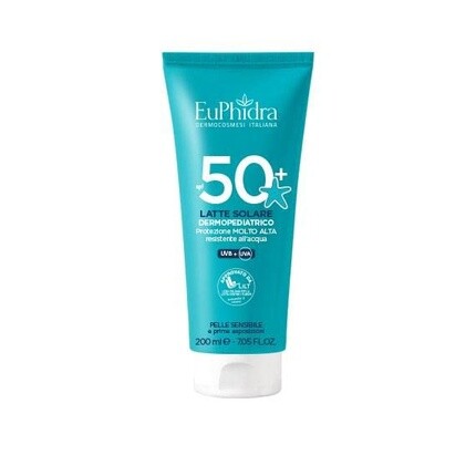 Dermopädiatrische Sun Milk SPF 50+ Euphidra Protection Очень высокая степень защиты для детей
Dermopädiatrische Sun Milk SPF 50+ Euphidra Protection Очень высокая степень защиты для детей