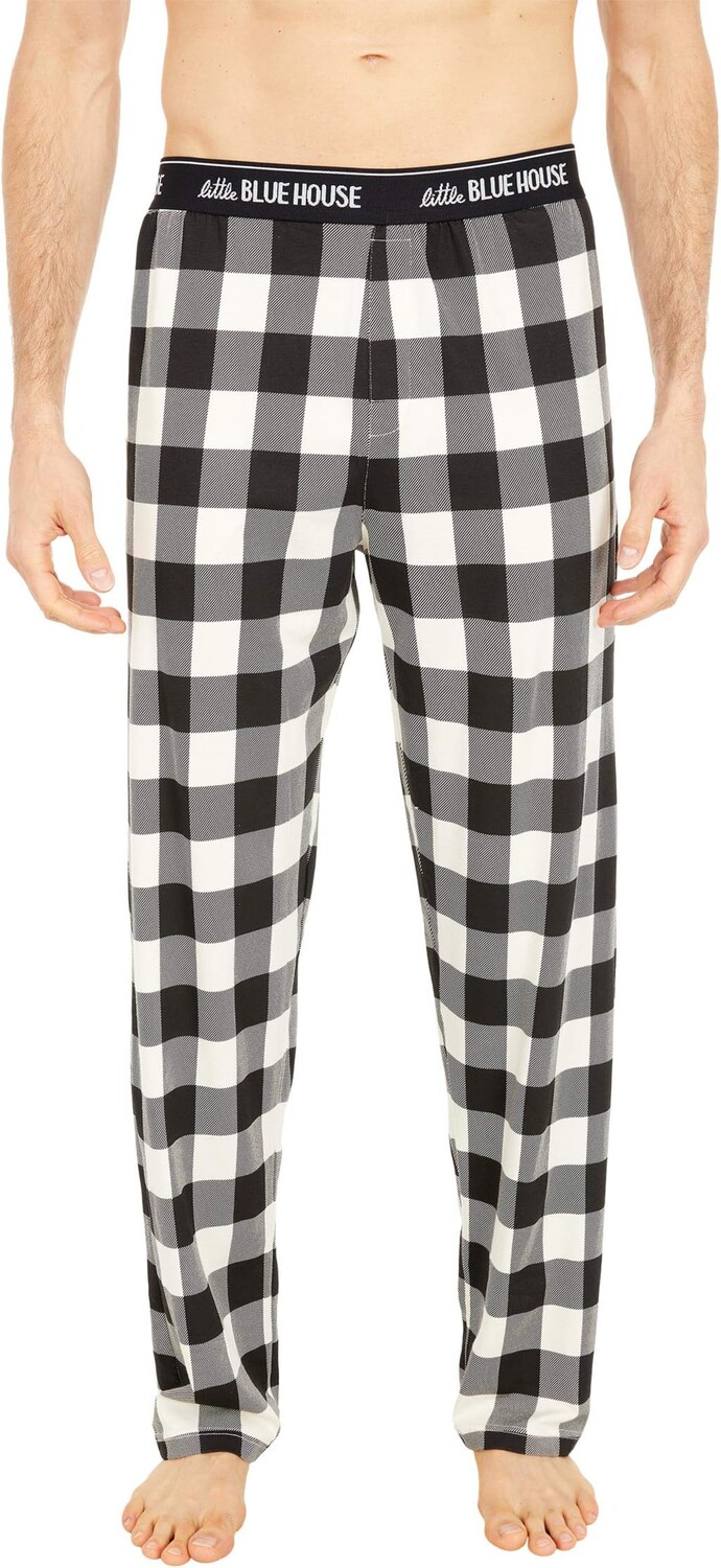 Кремовые пижамные брюки в шотландскую клетку Little Blue House by Hatley, черный
Кремовые пижамные брюки в шотландскую клетку Little Blue House by Hatley, черный