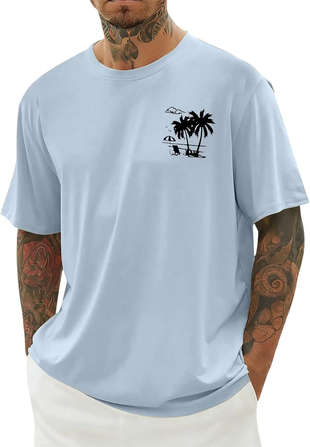 Футболка с принтом кокосовой пальмы
Футболка с принтом кокосовой пальмы