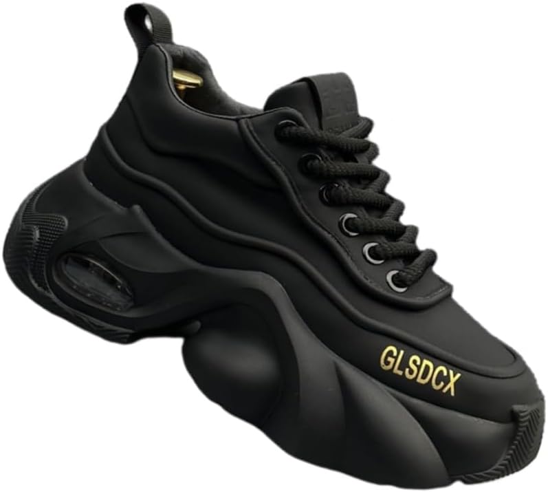 Мужские ретро кроссовки с массивной подошвой из искусственной кожи с увеличением роста на 5 см для повседневной носки и прогулок с амортизирующей подошвой с воздушной подушкой Fmshi, черный
Мужские ретро кроссовки с массивной подошвой из искусственной кожи с увеличением роста на 5 см для повседневной носки и прогулок с амортизирующей подошвой с воздушной подушкой Fmshi, черный